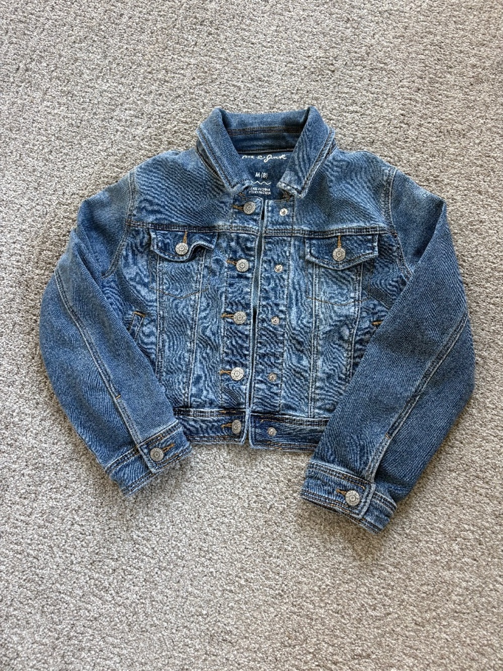 Cat & Jack Denim Jean Jacket Kids Size Medium (8)